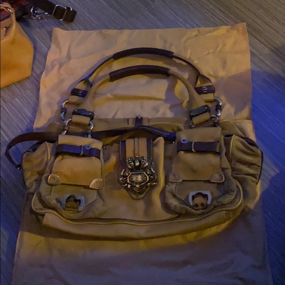 Juicy couture vintage leather and suede bag
